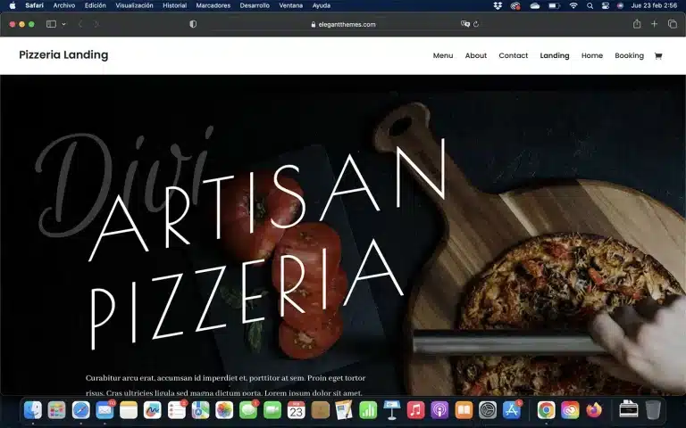 Diseño web para restaurante
