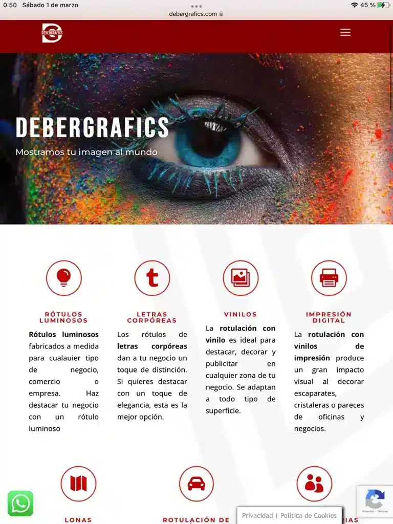 Diseño Web Sant Joan Despí Responsive Tablet